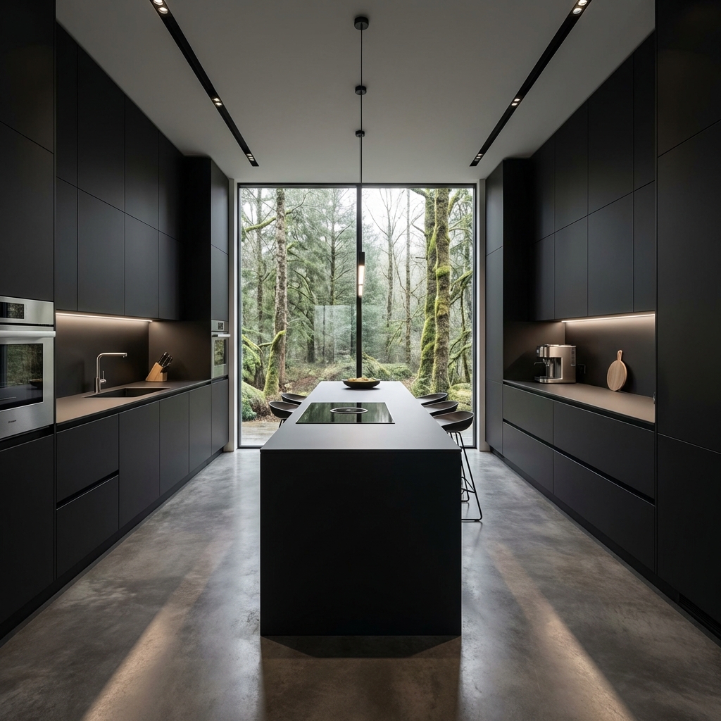 Photorealistic 3D Rendering of a Modern Kitchen